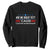 Are We Great Yet I Just Feel Embarrassed Sweatshirt Political Satire Stars and Stripes TS02 Black Print Your Wear