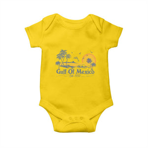 Vintage Gulf of Mexico Est 1550 Baby Onesie Golfo De Mexico TS02 Daisy Print Your Wear