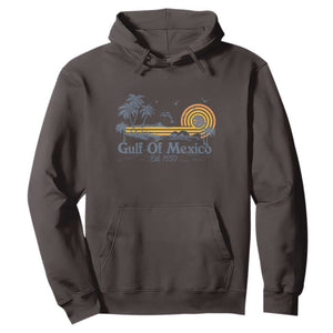 Vintage Gulf of Mexico Est 1550 Hoodie Golfo De Mexico TS02 Dark Chocolate Print Your Wear