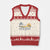 Vintage Gulf of Mexico Est 1550 V-Neck Knit Sweater Vest Golfo De Mexico TS02 Beige Red Print Your Wear