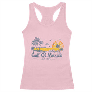 Vintage Gulf of Mexico Est 1550 Racerback Tank Top Golfo De Mexico TS02 Light Pink Print Your Wear