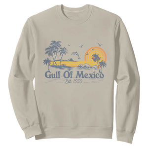 Vintage Gulf of Mexico Est 1550 Sweatshirt Golfo De Mexico TS02 Sand Print Your Wear
