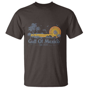 Vintage Gulf of Mexico Est 1550 T Shirt Golfo De Mexico TS02 Dark Chocolate Print Your Wear