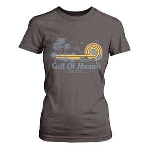 Vintage Gulf of Mexico Est 1550 T Shirt For Women Golfo De Mexico TS02 Dark Chocolate Print Your Wear