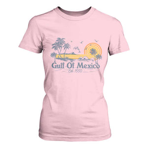 Vintage Gulf of Mexico Est 1550 T Shirt For Women Golfo De Mexico TS02 Light Pink Print Your Wear