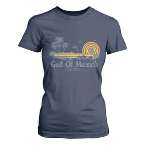 Vintage Gulf of Mexico Est 1550 T Shirt For Women Golfo De Mexico TS02 Navy Print Your Wear