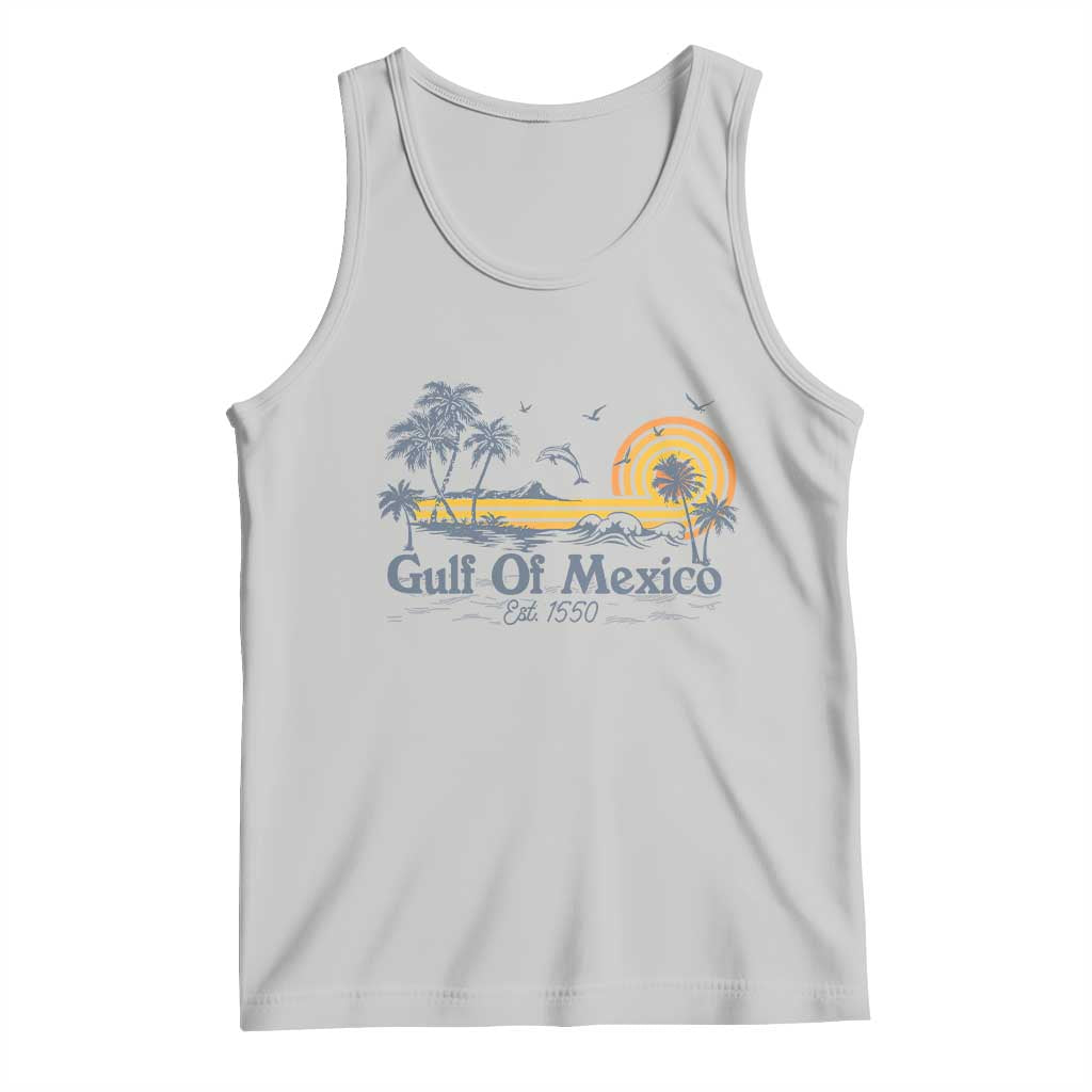 Vintage Gulf of Mexico Est 1550 Tank Top Golfo De Mexico TS02 Ash Print Your Wear