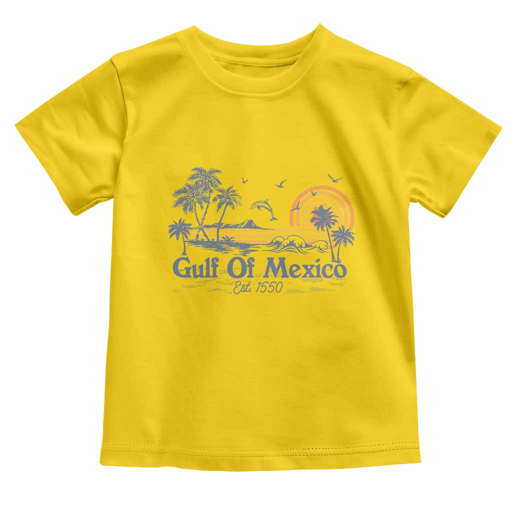 Vintage Gulf of Mexico Est 1550 Toddler T Shirt Golfo De Mexico TS02 Daisy Print Your Wear