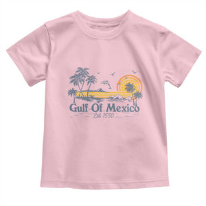 Vintage Gulf of Mexico Est 1550 Toddler T Shirt Golfo De Mexico TS02 Light Pink Print Your Wear
