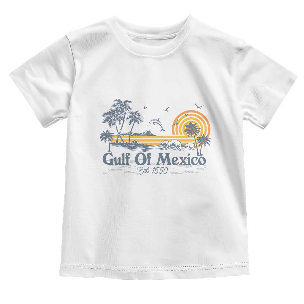 Vintage Gulf of Mexico Est 1550 Toddler T Shirt Golfo De Mexico TS02 White Print Your Wear