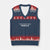 It's Still The Gulf Of Mexico Pendejo V-Neck Knit Sweater Vest Golfo De Mexico TS02 Navy Red Print Your Wear