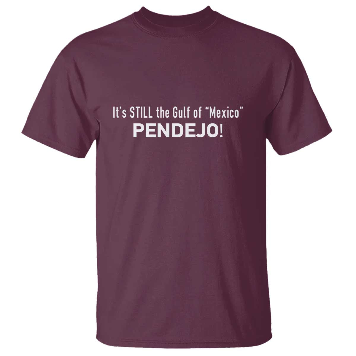 It's Still The Gulf Of Mexico Pendejo T Shirt Golfo De Mexico TS02 Maroon Print Your Wear