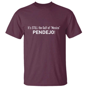 It's Still The Gulf Of Mexico Pendejo T Shirt Golfo De Mexico TS02 Maroon Print Your Wear