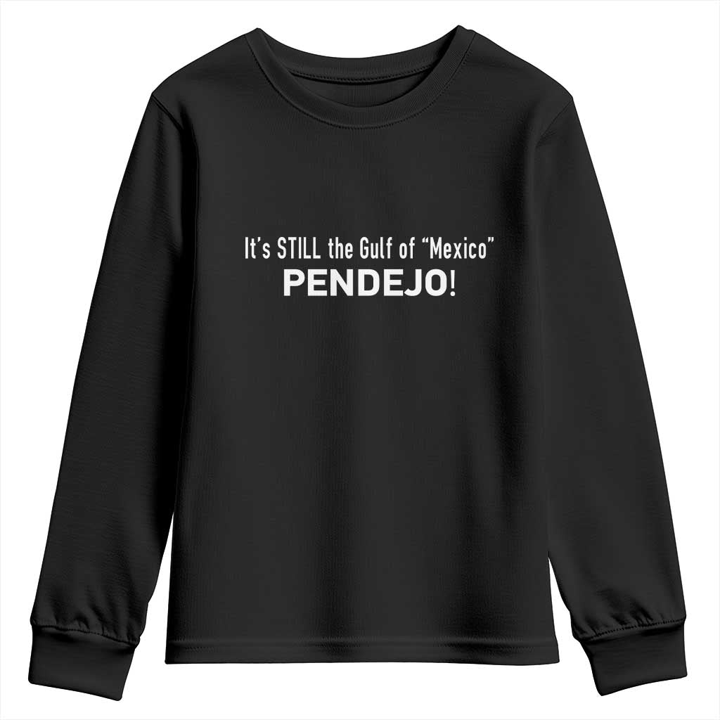 It's Still The Gulf Of Mexico Pendejo Youth Sweatshirt Golfo De Mexico TS02 Black Print Your Wear