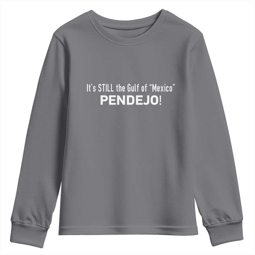 It's Still The Gulf Of Mexico Pendejo Youth Sweatshirt Golfo De Mexico TS02 Charcoal Print Your Wear