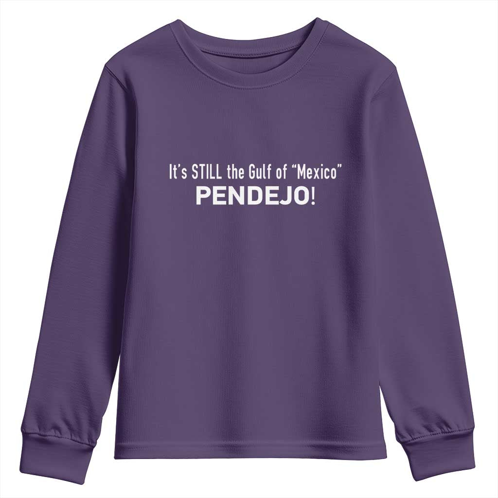 It's Still The Gulf Of Mexico Pendejo Youth Sweatshirt Golfo De Mexico TS02 Purple Print Your Wear