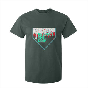 Baseball Home Plate Dripping Ice Cream T Shirt For Kid Respect The Drip Social Club Sprinkles TS02 Dark Forest Green Print Your Wear