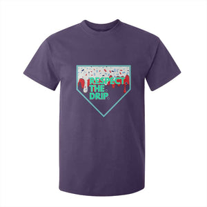 Baseball Home Plate Dripping Ice Cream T Shirt For Kid Respect The Drip Social Club Sprinkles TS02 Purple Print Your Wear