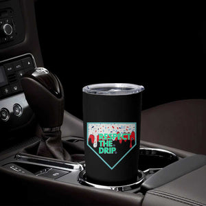 Baseball Home Plate Dripping Ice Cream Tumbler Cup Respect The Drip Social Club Sprinkles TS02 Print Your Wear