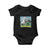 Funny Leprechaun Hold Your Horse Baby Onesie Unicorn St Patrick's Day TS02 Black Print Your Wear