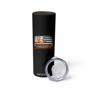 Developmental Disability Awareness Skinny Tumbler US American Flag We Wear Orange TS02 Print Your Wear