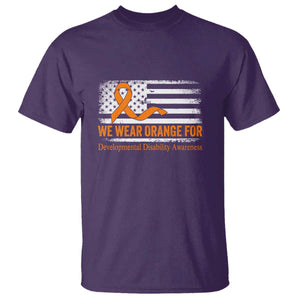 Developmental Disability Awareness T Shirt US American Flag We Wear Orange TS02 Purple Print Your Wear