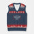 What If A Bomb Drops On Your Head Right Now V-Neck Knit Sweater Vest Trump 47 TS02 Navy Red Print Your Wear