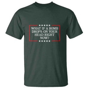 What If A Bomb Drops On Your Head Right Now T Shirt Trump 47 TS02 Dark Forest Green Print Your Wear