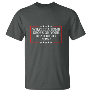 What If A Bomb Drops On Your Head Right Now T Shirt Trump 47 TS02 Dark Heather Print Your Wear