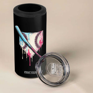 Baseball Home Plate Drip With Sprinkles 4 in 1 Can Cooler Tumbler TS02 Print Your Wear
