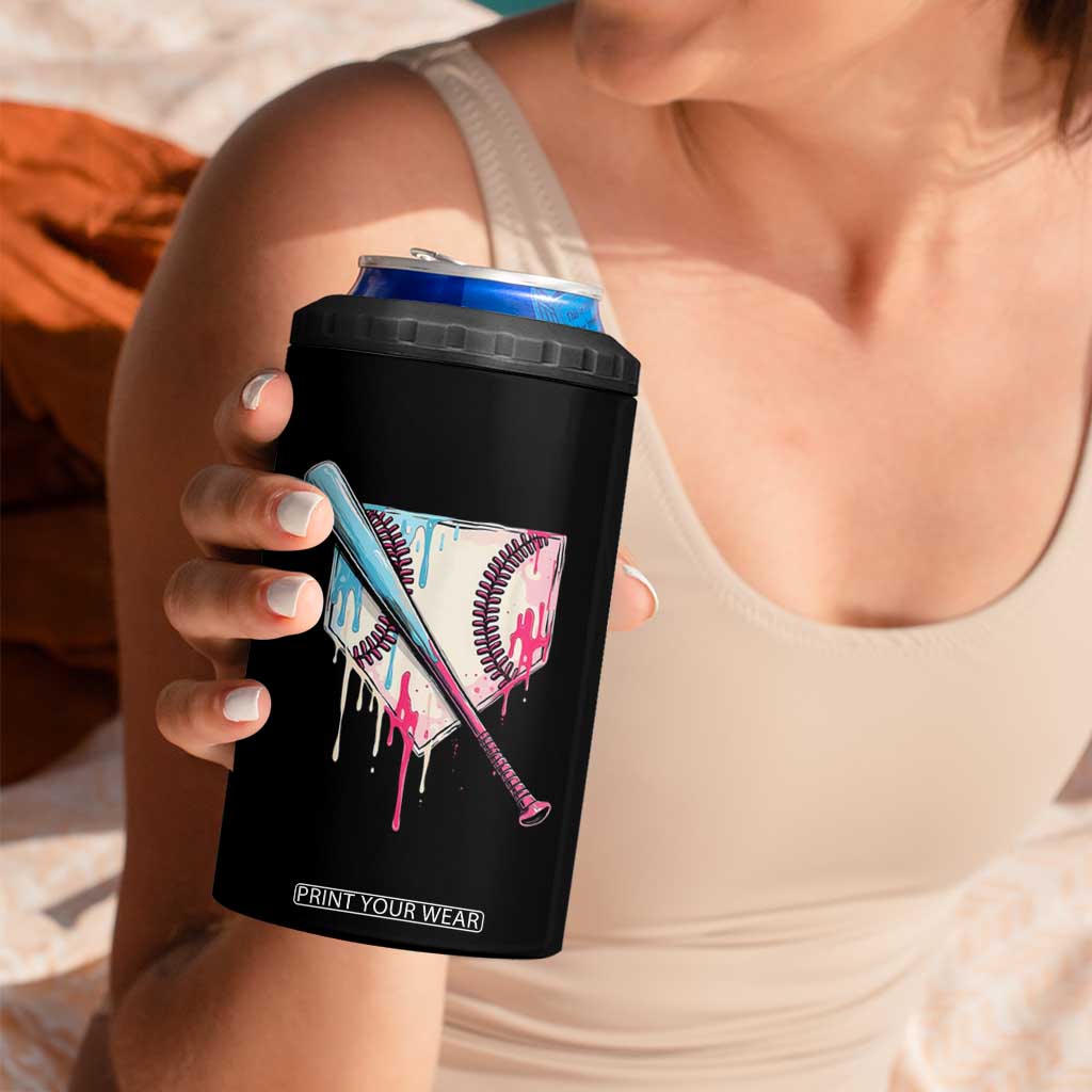 Baseball Home Plate Drip With Sprinkles 4 in 1 Can Cooler Tumbler TS02 Print Your Wear