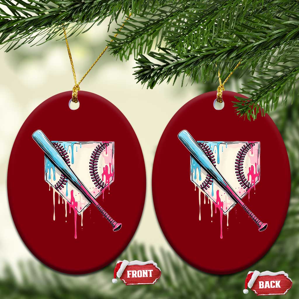 Baseball Home Plate Drip With Sprinkles Ceramic Ornament TS02 Print Your Wear