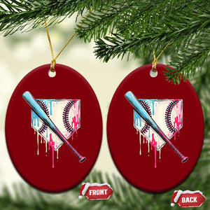 Baseball Home Plate Drip With Sprinkles Ceramic Ornament TS02 Print Your Wear