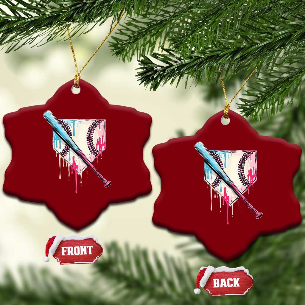 Baseball Home Plate Drip With Sprinkles Ceramic Ornament TS02 Print Your Wear