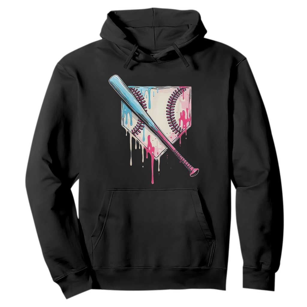 Baseball Home Plate Drip With Sprinkles Hoodie TS02 Black Print Your Wear