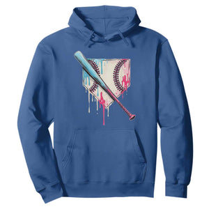 Baseball Home Plate Drip With Sprinkles Hoodie TS02 Royal Blue Print Your Wear