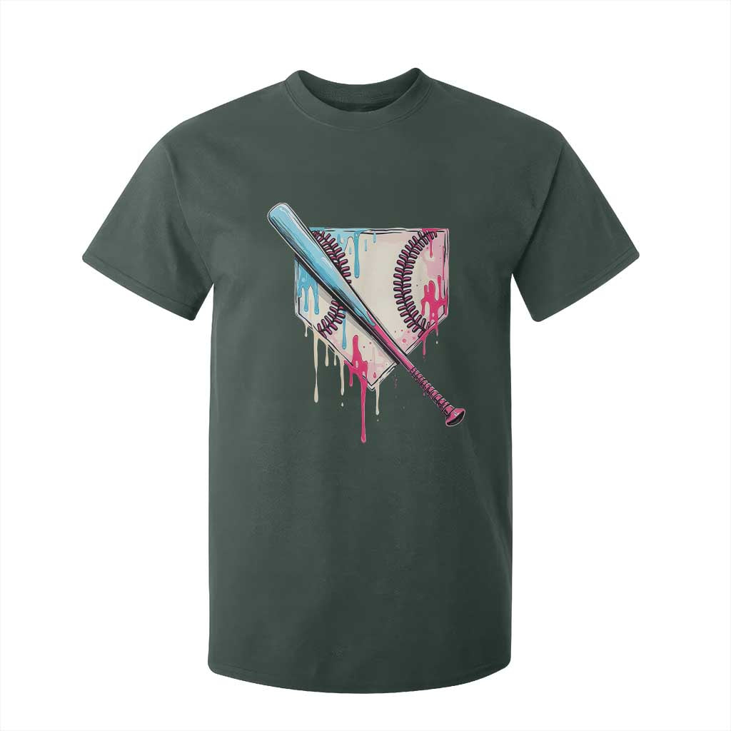 Baseball Home Plate Drip With Sprinkles T Shirt For Kid TS02 Dark Forest Green Print Your Wear