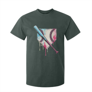 Baseball Home Plate Drip With Sprinkles T Shirt For Kid TS02 Dark Forest Green Print Your Wear