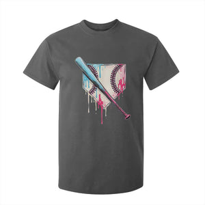 Baseball Home Plate Drip With Sprinkles T Shirt For Kid TS02 Dark Heather Print Your Wear