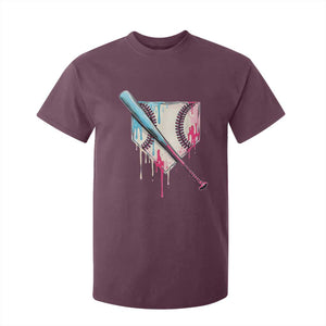 Baseball Home Plate Drip With Sprinkles T Shirt For Kid TS02 Maroon Print Your Wear