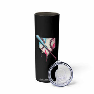 Baseball Home Plate Drip With Sprinkles Skinny Tumbler TS02 Print Your Wear