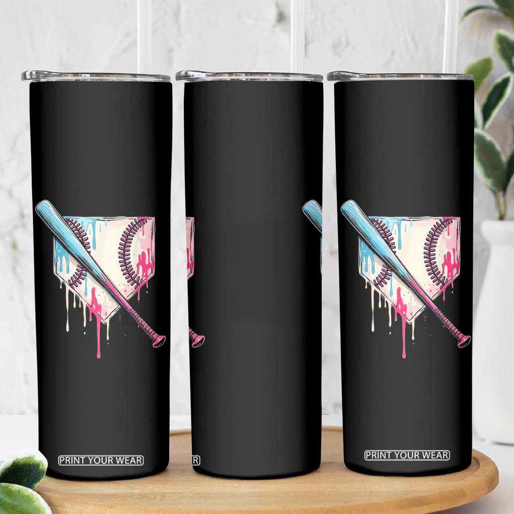 Baseball Home Plate Drip With Sprinkles Skinny Tumbler TS02 Print Your Wear