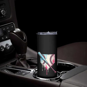 Baseball Home Plate Drip With Sprinkles Skinny Tumbler TS02 Print Your Wear