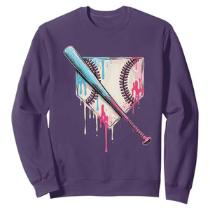 Baseball Home Plate Drip With Sprinkles Sweatshirt TS02 Purple Print Your Wear