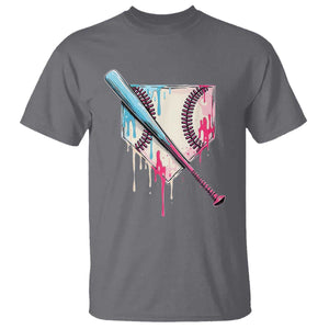 Baseball Home Plate Drip With Sprinkles T Shirt TS02 Charcoal Print Your Wear