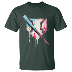 Baseball Home Plate Drip With Sprinkles T Shirt TS02 Dark Forest Green Print Your Wear
