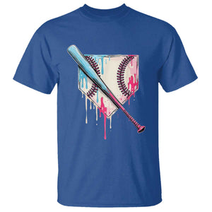 Baseball Home Plate Drip With Sprinkles T Shirt TS02 Royal Blue Print Your Wear