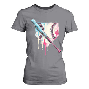 Baseball Home Plate Drip With Sprinkles T Shirt For Women TS02 Charcoal Print Your Wear