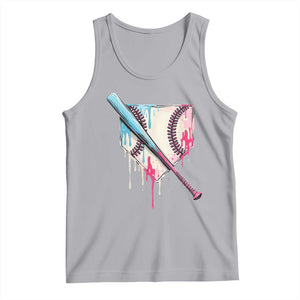 Baseball Home Plate Drip With Sprinkles Tank Top TS02 Athletic Heather Print Your Wear