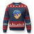 Blue Ice Cream Cone Baseball Glove Drip Ugly Christmas Sweater TS02 Navy Red Print Your Wear